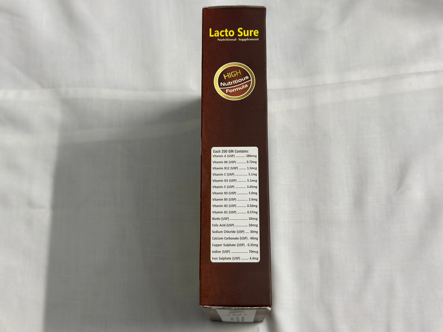 Lacto Sure Nutritional Supplement - Toffee Flavor (200gm)