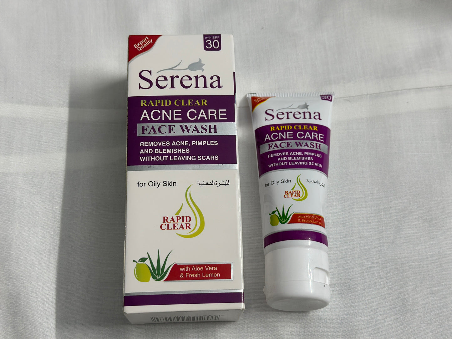 Serena Rapid Clear Face Wash with Tea Tree and Aloe – Acne Care for Oily Skin