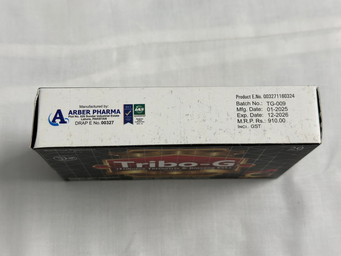 Tribo-G Softgels - Tribulus Terrestris & Ginseng Ext. for Male Vitality & Performance (20 Softgels)