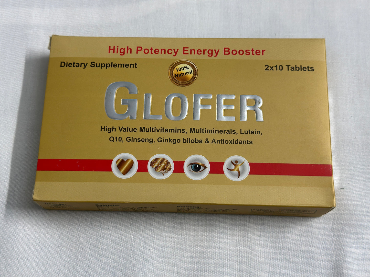 Glofer Energy Booster multivitamin tablets – 20 tablets pack