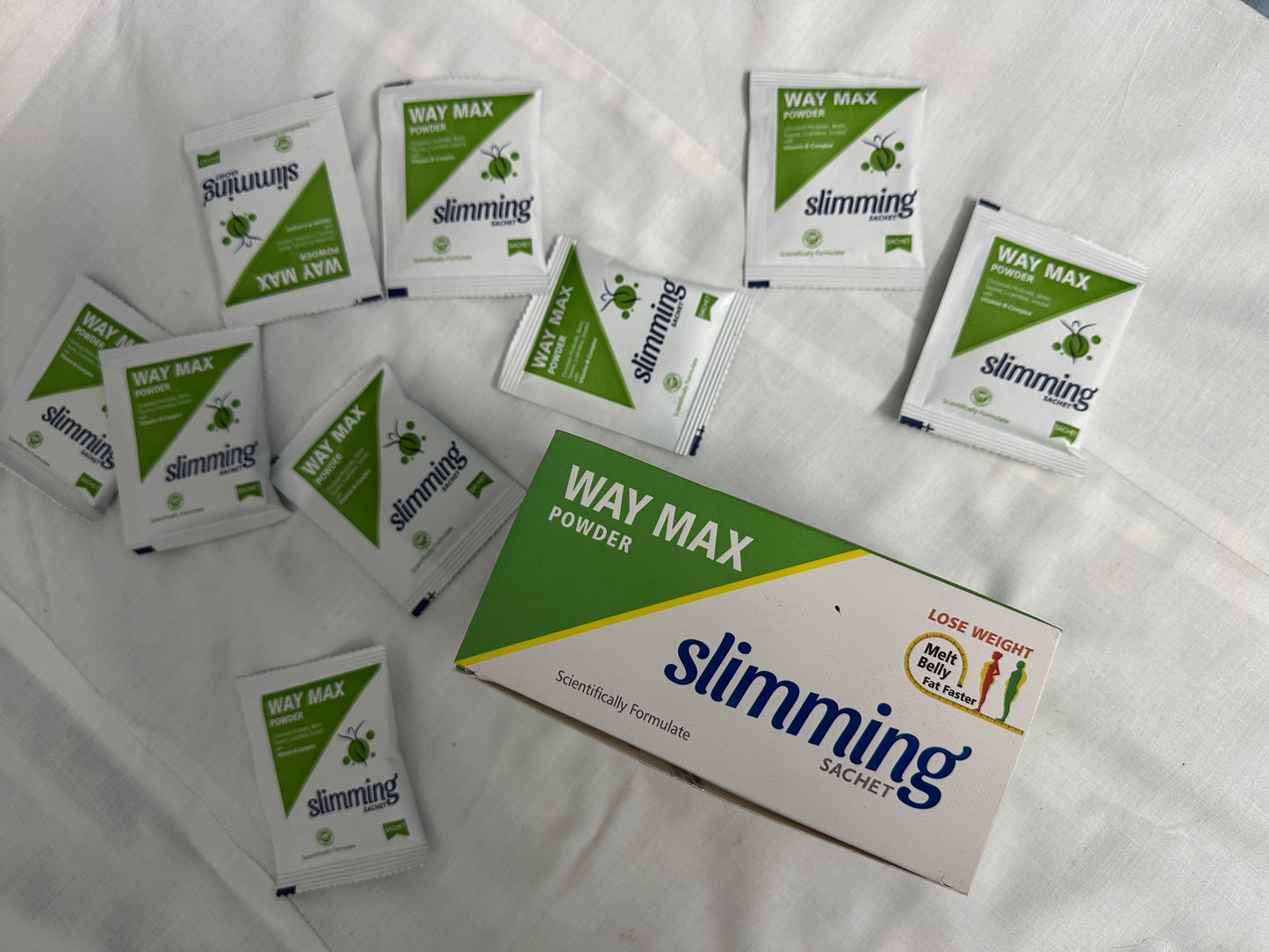 Natural fat burner sachets for belly fat & detox – Way Max