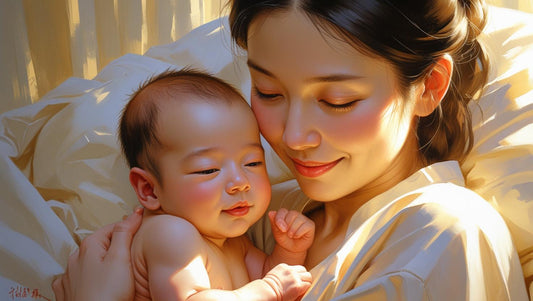 Pakistani mother holding newborn baby – Ghar Ki Basket baby care products