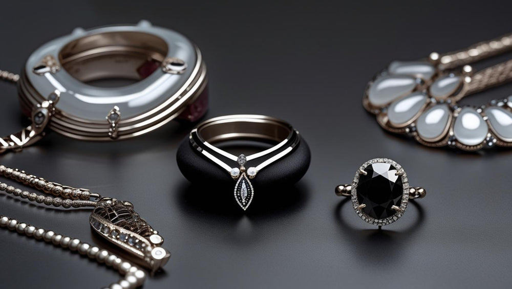 “Gen Z trendy jewelry collection – Bling by Ghar Ki Basket featuring rings, hoops, and chains in gold and silver finish”