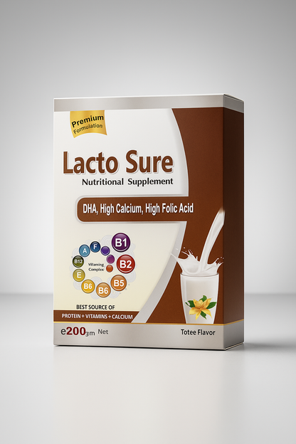 Lacto Sure Nutritional Supplement - Toffee Flavor (200gm)