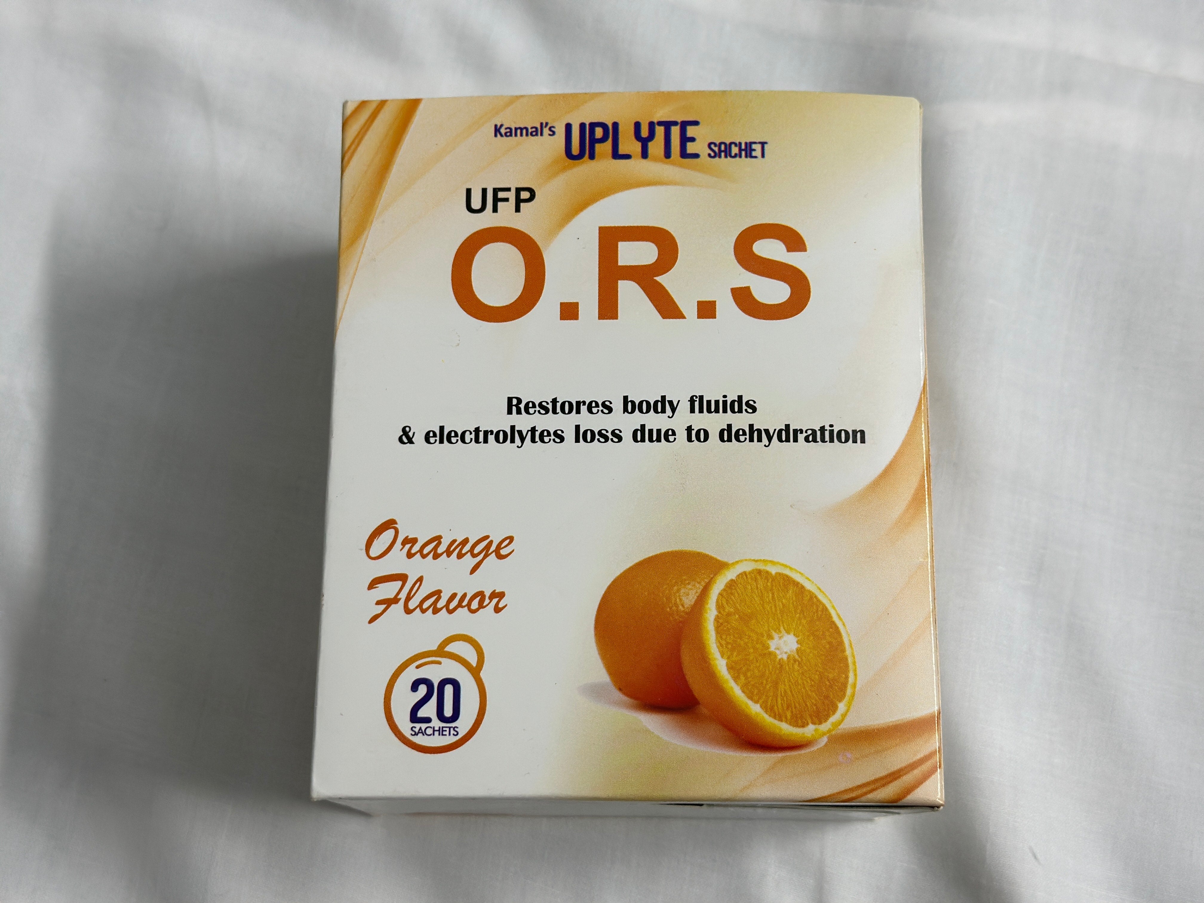 Kamal's UPLYTE Sachet UFP O.R.S - Orange Flavor (20 Sachets)