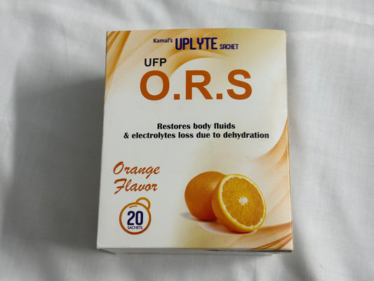 Kamal's UPLYTE Sachet UFP O.R.S - Orange Flavor (20 Sachets)