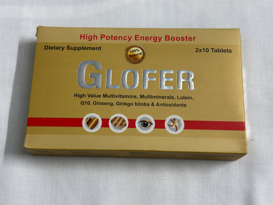 Glofer Energy Booster multivitamin tablets – 20 tablets pack