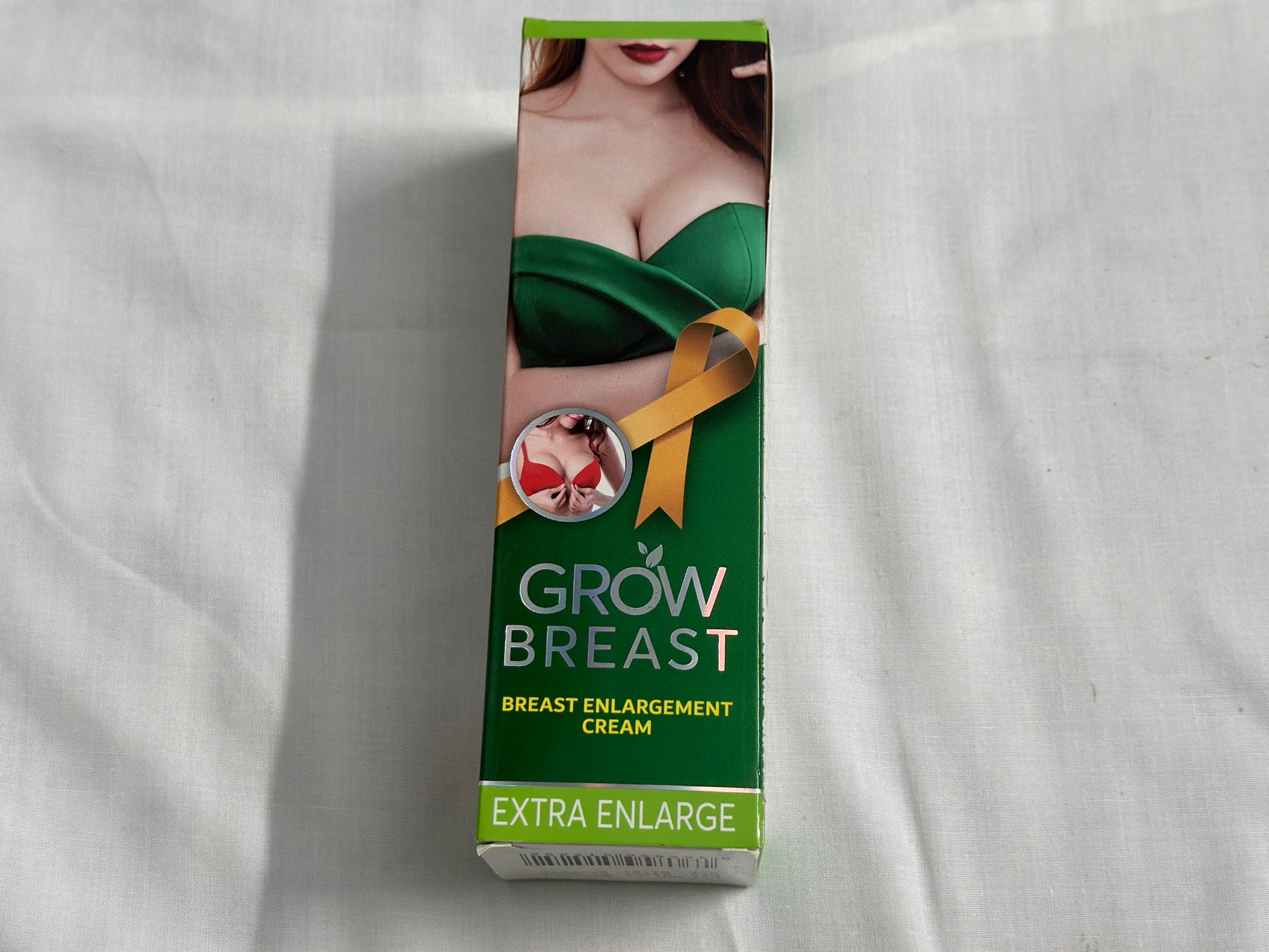 GROW BREAST breast enlargement cream box showcasing advanced formula for natural breast enhancement.