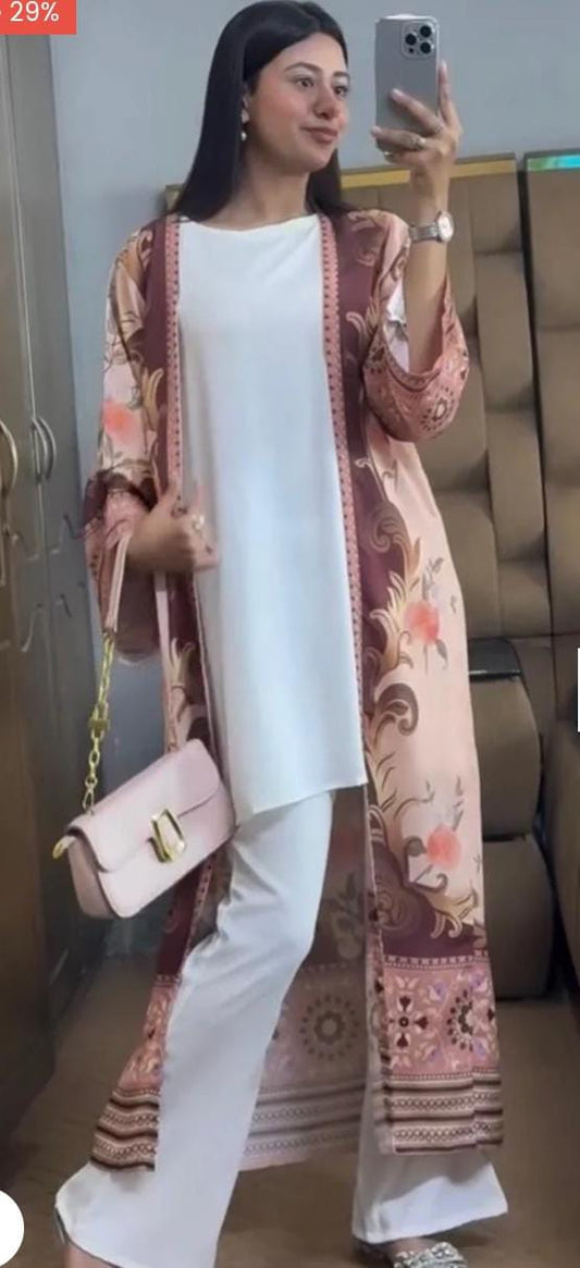 Veloura Royal Drape Set – modern Pakistani 3-piece women outfit